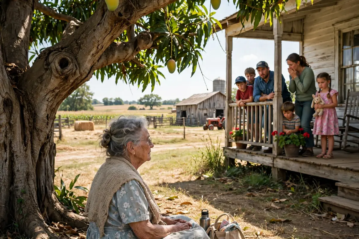 Her grandchildren thought the old woman was waiting for a guest as she laid out a small mat beneath the mango tree every morning, but after she died that summer, they discovered the heartbreaking truth