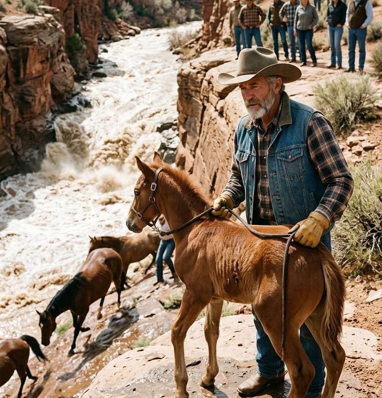 THE RANCHER KEPT THE FOAL WITH THE CROOKED LEGS — THEN IT BECAME THE ONLY HORSE THAT COULD CROSS THE CANYON