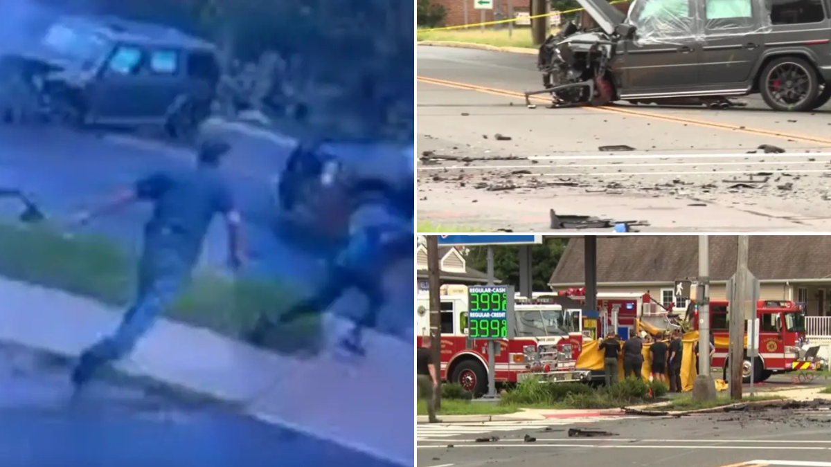 FINAL VIDEO RELEASED: The last moments of the New Jersey crash after four t3ens allegedly stole a 220-kg trailer and led police on a hours-long chase