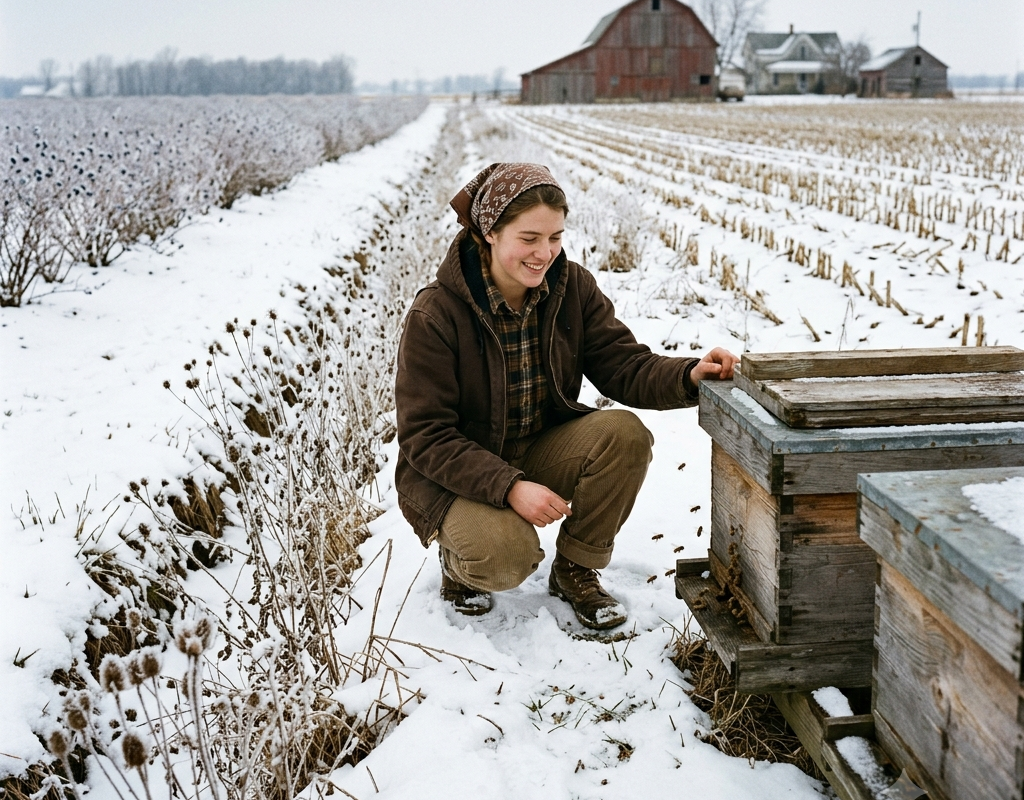 the county laughed when margaret planted wildflowers in every ditch, until winter came and her bees were the only ones still alive