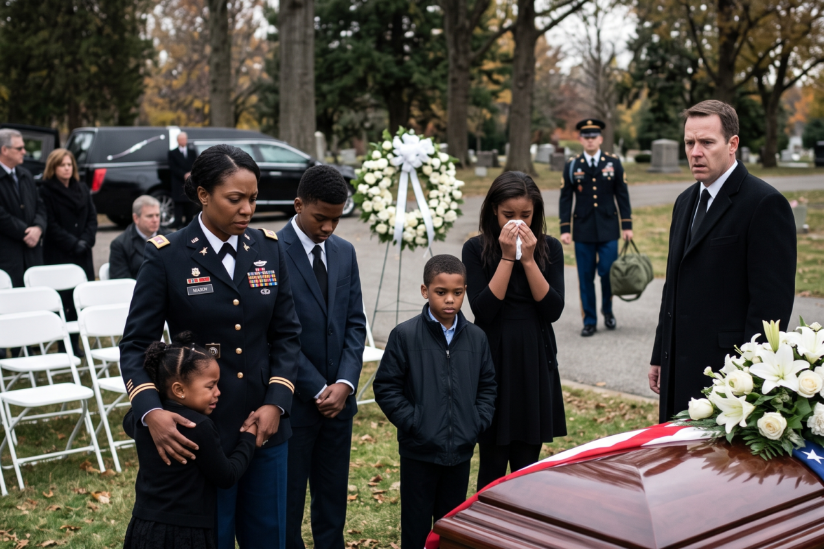 She Brought Their Five Kids to His Father’s Funeral—Then the Truth Detonated Sarah walked into the funeral home with all five children beside her.…