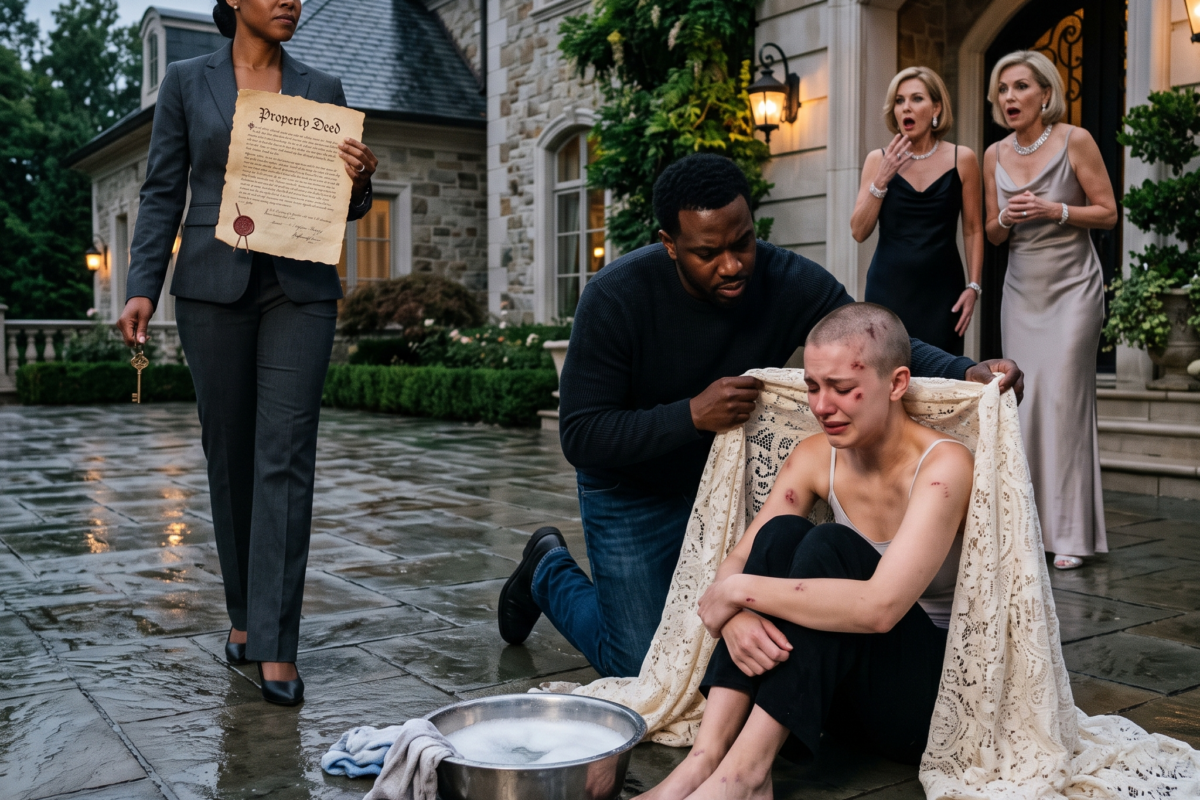 My Husband Discovered Me Scrubbing Trays While His Family Partied—Then He Untied the Scarf Around My Head