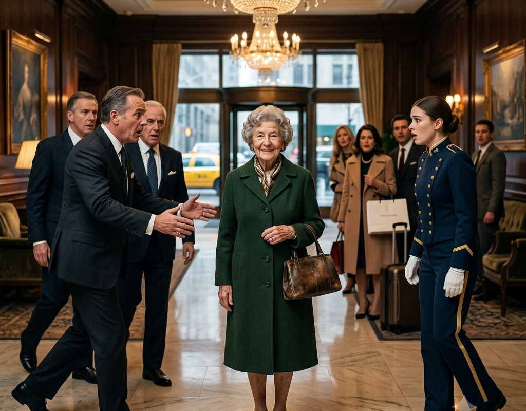 Everyone Laughed at the Poor Old Lady Outside a Luxury Hotel… Until the Board of Directors Ran to Welcome