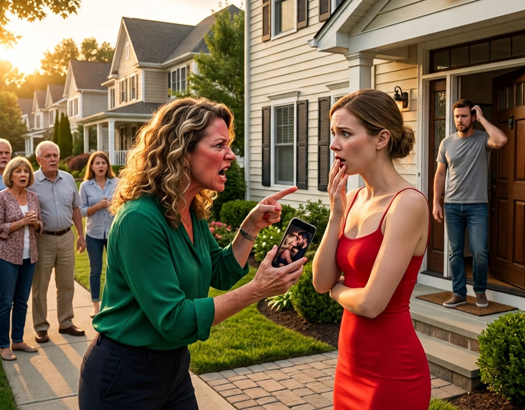 “Stay Away From My Husband!” My Neighbor Screamed as She Humiliated Me in Front of Everyone — But She Never Expected What My Camera Had Recorded