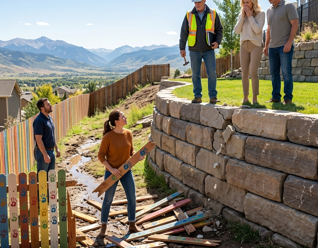 My Neighbor Tore Out The Fence My Husband Painted With Our Children — Then The City Found Her Retaining Wall Was Illegal