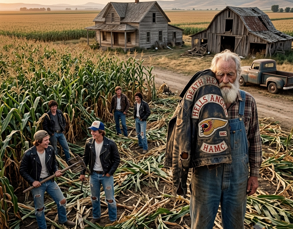 Thugs Destroyed an Old Farmer’s Crops—They Didn’t Know He Was the Most Respected Hells Angel”