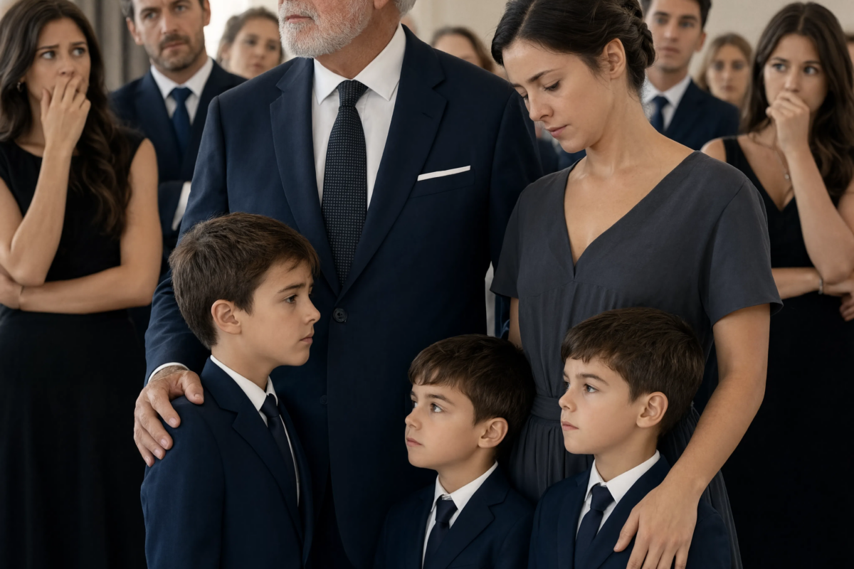 Everyone laughed when an old man hired a former hospital cleaner to become a stepmother to his three sons… they thought she could only sweep floors and wasn’t educated enough to raise children