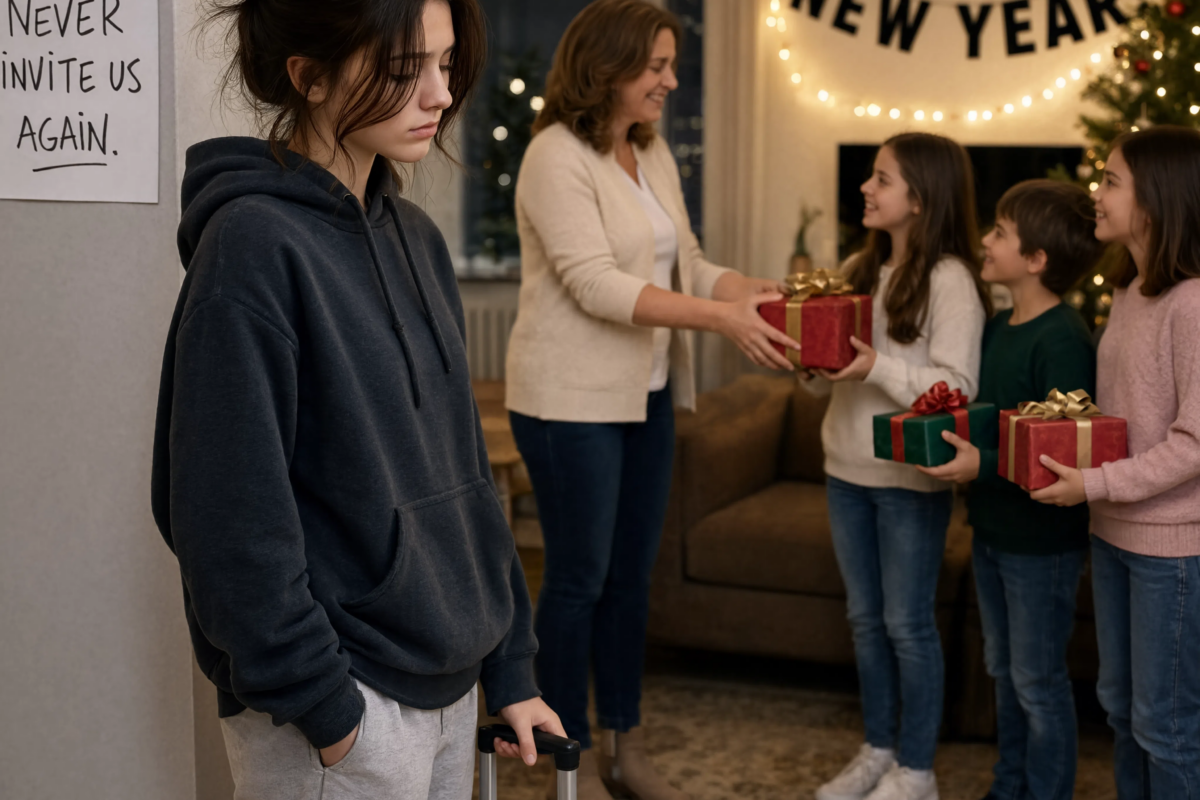 At my sister’s wedding, she humiliated me for arriving alone with my daughter while Mom said I shouldn’t be in the family photos—then my 8-year-old grabbed the DJ’s microphone and played a video that stopped the entire wedding