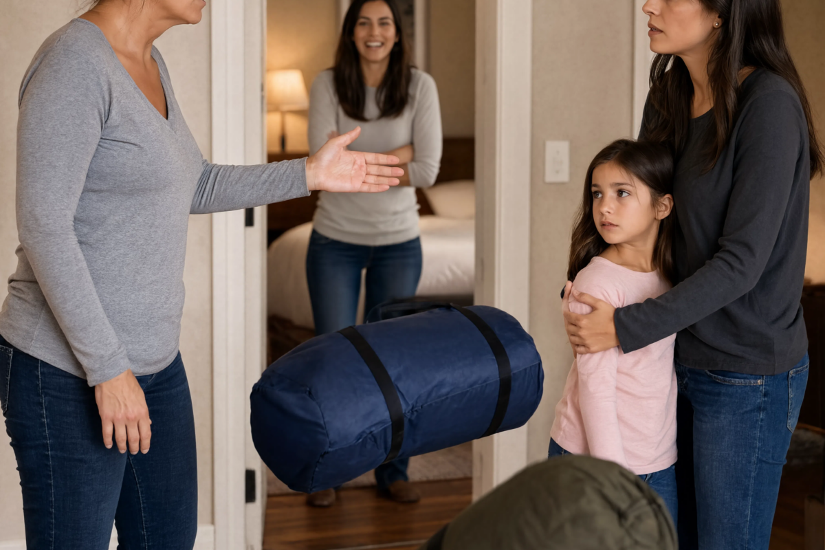 “You and your daughter can sleep on the floor,” Mom told me as my sister laughed, but when I quietly packed up and left that night, she had no idea what I had taken with me—until two days later