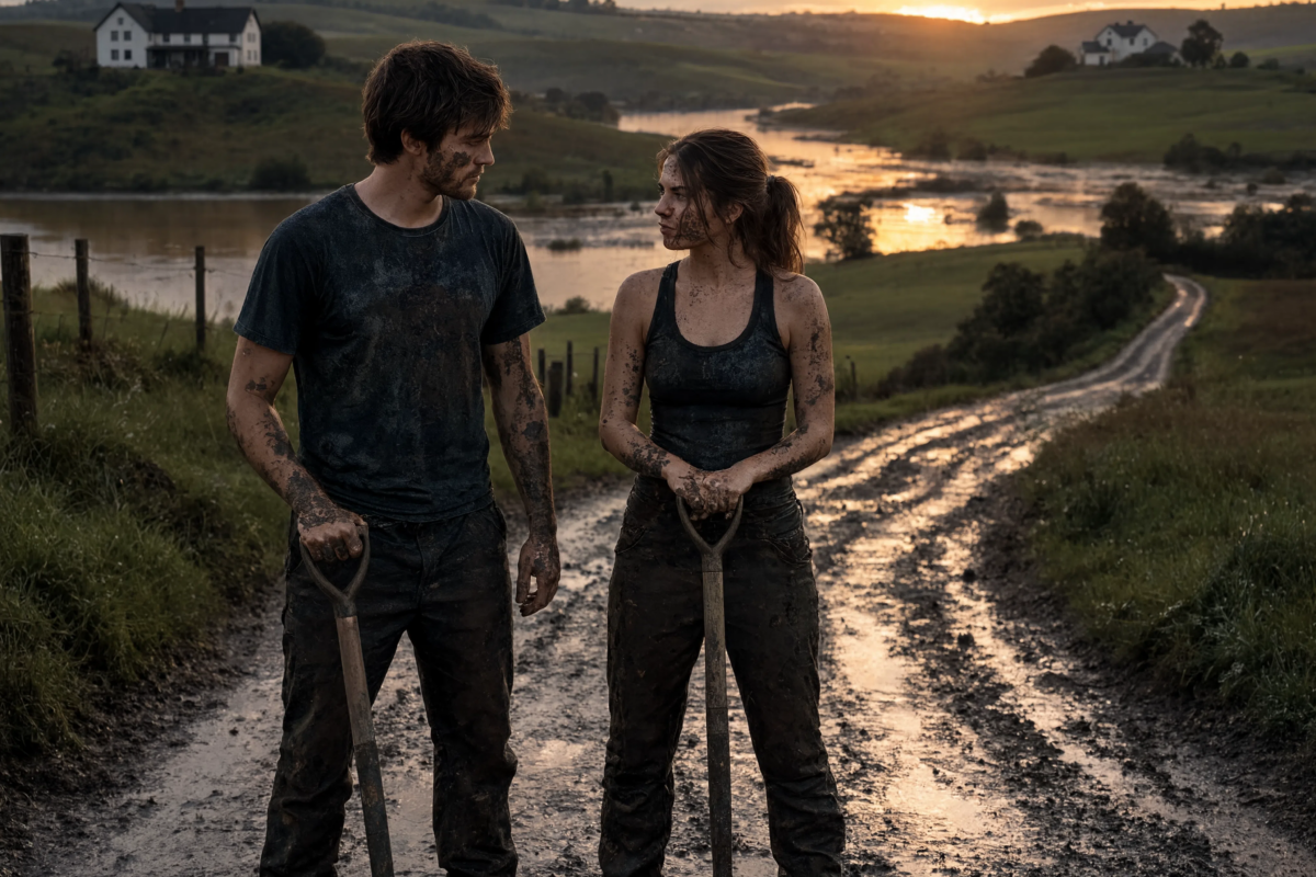 Separated by a road her family owned, they went from sworn enemies to secret lovers… then a devastating flood forced both families to trust them with their lives