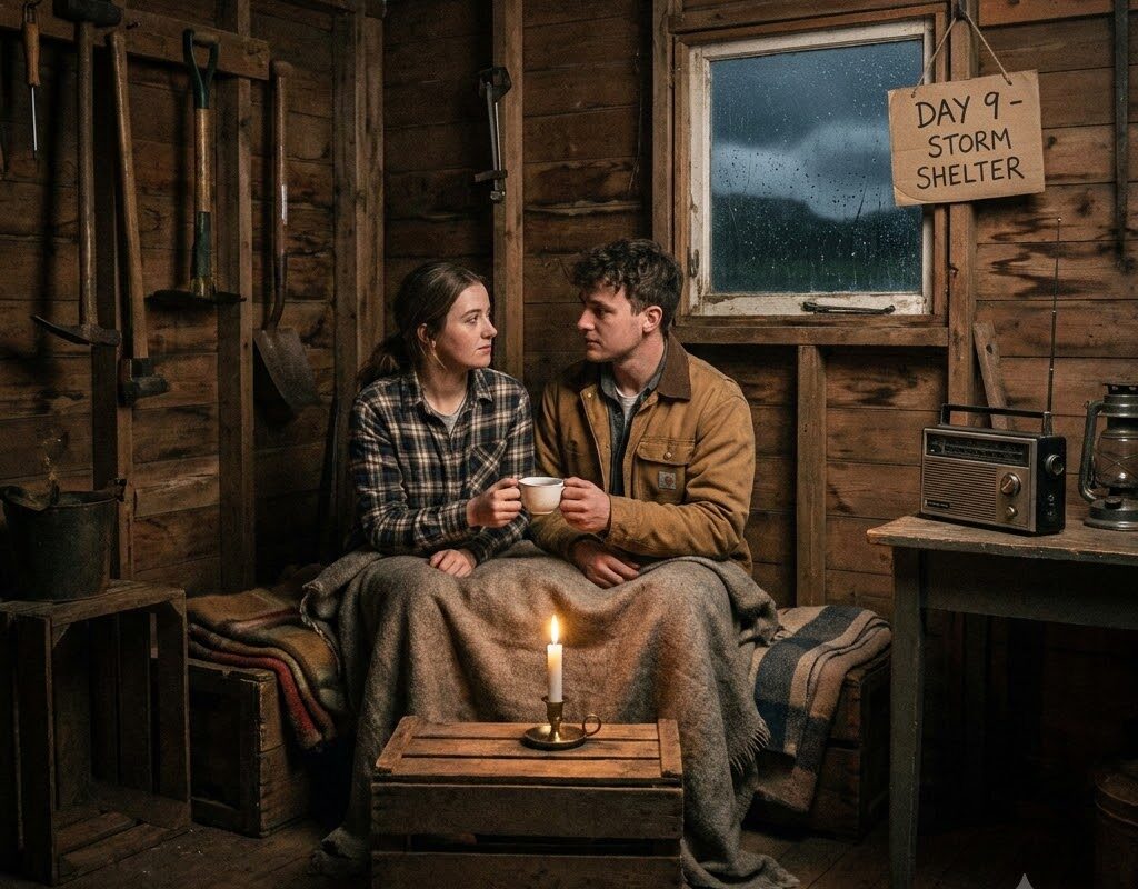 A single car accident turned them into bitter enemies… until they were stranded together in a remote barn for nine days during a raging storm, and what happened before the lights returned shocked the whole village