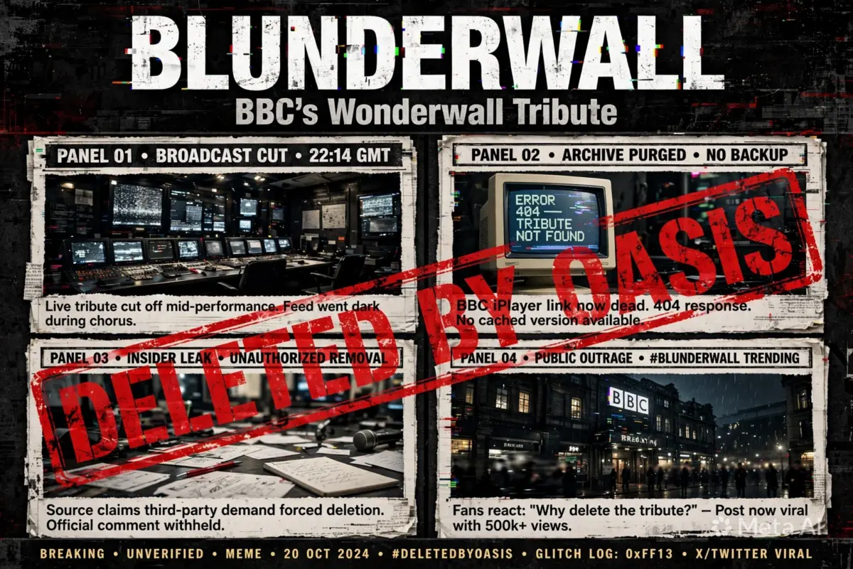 Why did the BBC’s star-studded Wonderwall tribute vanish before England vs Argentina?